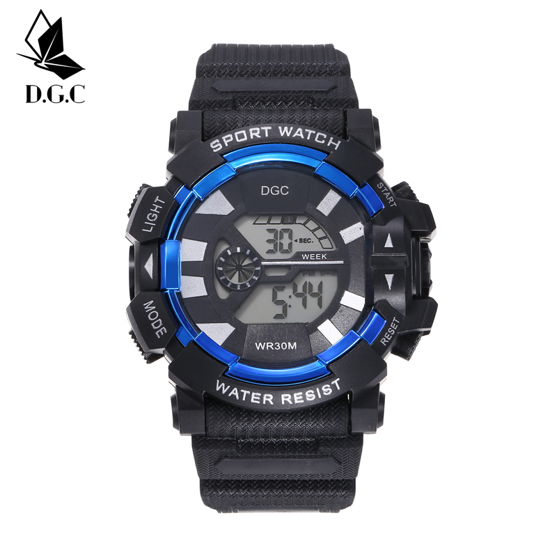 Jam Tangan Sport Digital Dial Bulat Rubber Wanita Dan Pria Fashion Gaya Korea Import M197