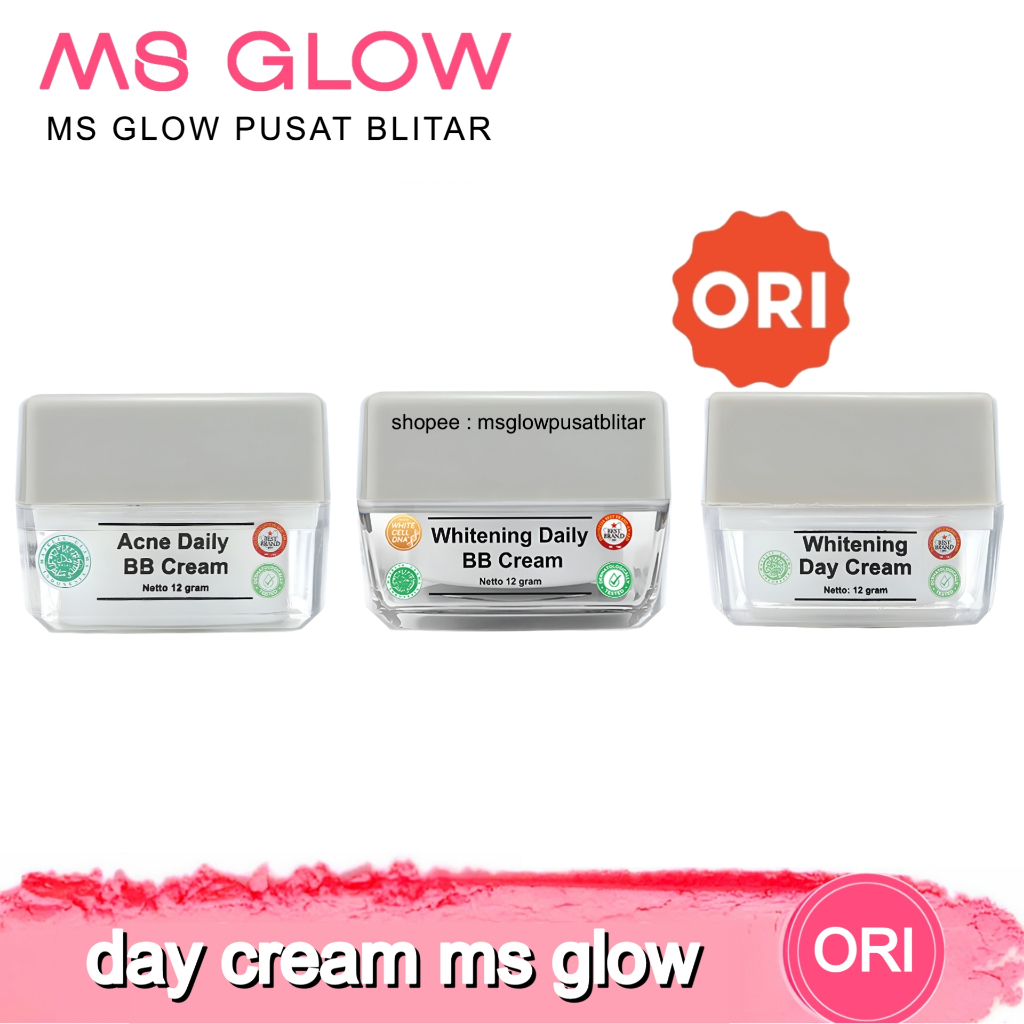 DAY CREAM MS GLOW | BB CREAM MS GLOW | CREAM SIANG MS GLOW