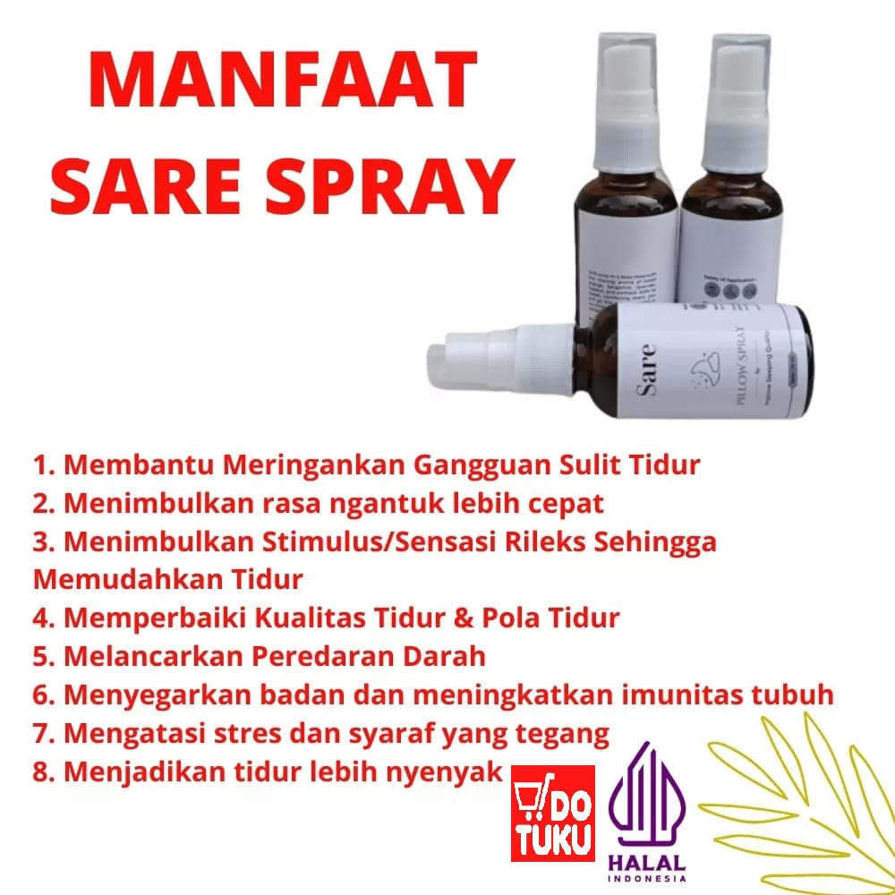 SARE Sleep Pillow Spray Anti Insomnia Pengahrum Bantal