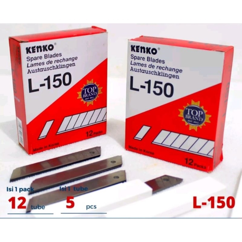

Isi Refill Cutter Besar KENKO L-150 (per pak 12 tube)