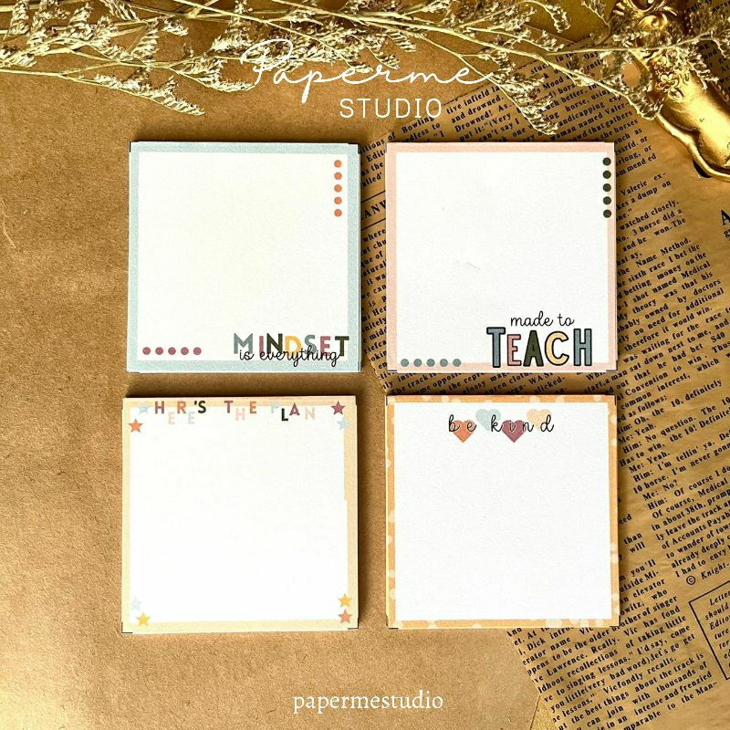 

Isi 24 sheet Memo pad print keren lucu handmade bagus by Papmerstudio