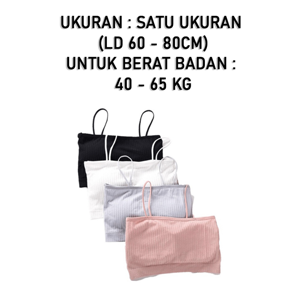 3SP | UWR09 Bra Kemben Seamless Halus Fashion Wanita Korea Bra Yoga Olahraga Import