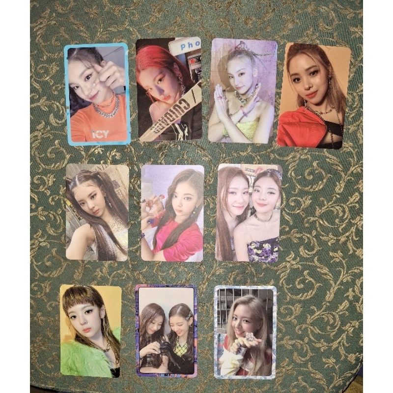 Photocard pc itzy guess who not shy icy ryujin yeji yuna lia chaeryeong
