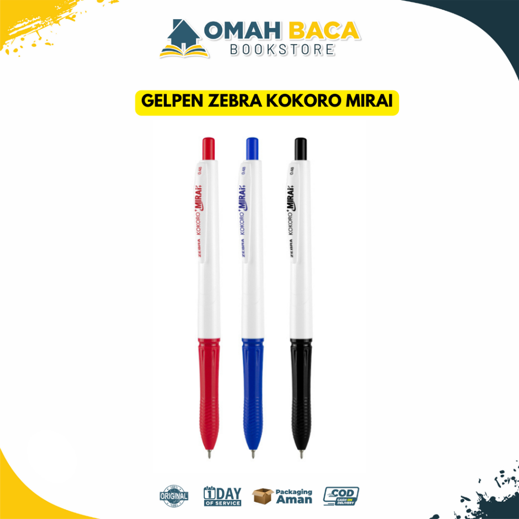 

Zebra Gel Pen Kokoro Mirai Retractable Pulpen Super Smooth 0.48mm