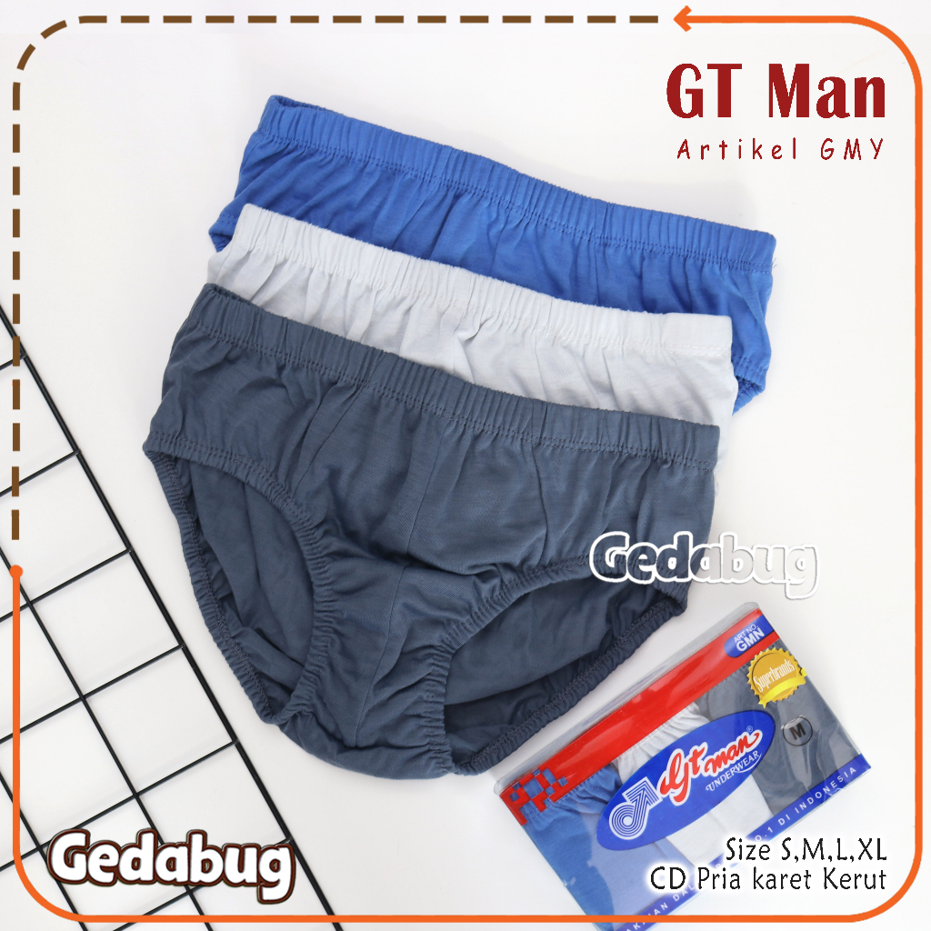 3 Pcs - Celana dalam Pria GT-Man GMN | Celana dalam pria dewasa | Gedabug