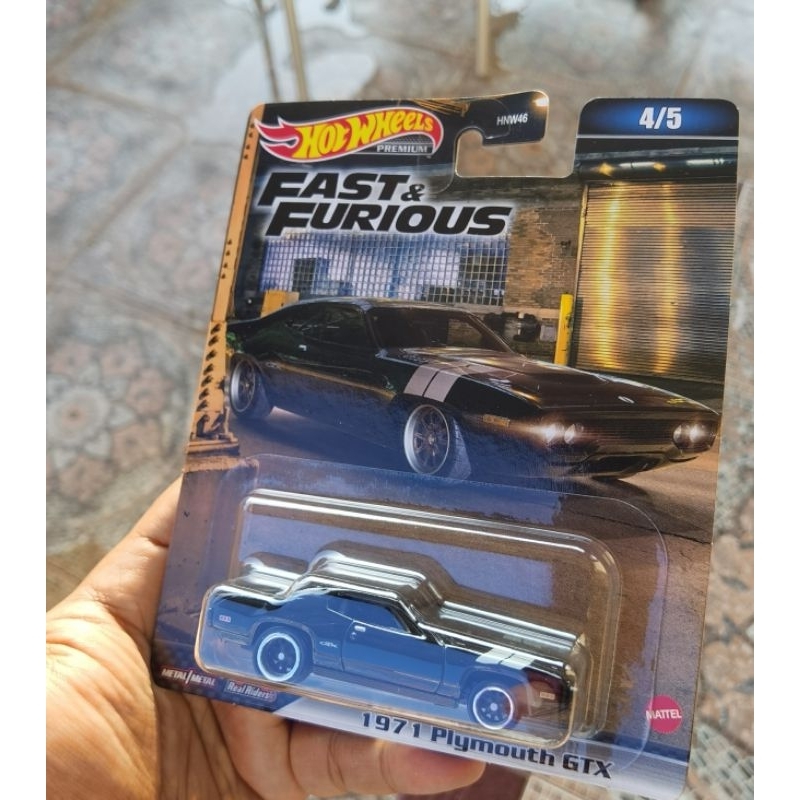 Hot Wheels fast furious 1971 Plymouth GTX HW FuriousX black Series