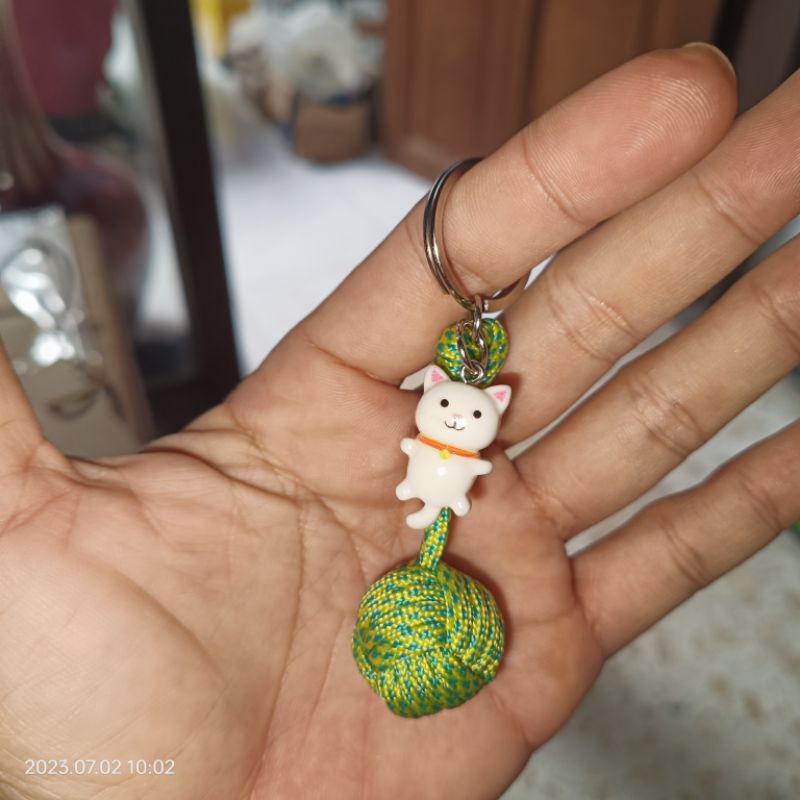 Gantungan Kunci Monkey Fist Knot Lucu