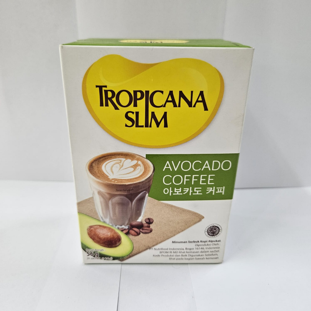 Tropicana Slim Avocado Coffee Minuman Serbuk Kopi Alpukat 4x14 gram