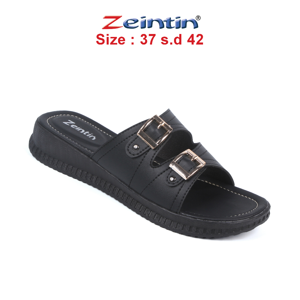 Zeintin - Sandal Wanita Kasual Selop wanita Sandal Perempuan Kulit Sintetis Asli ZEINTIN  HP