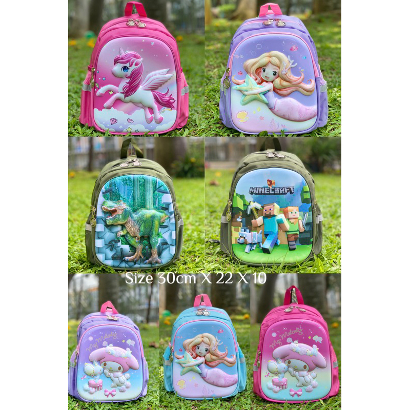 RANSEL SEKOLAH KOREA PAUD/ PLAYGROUP / TK IMPORT