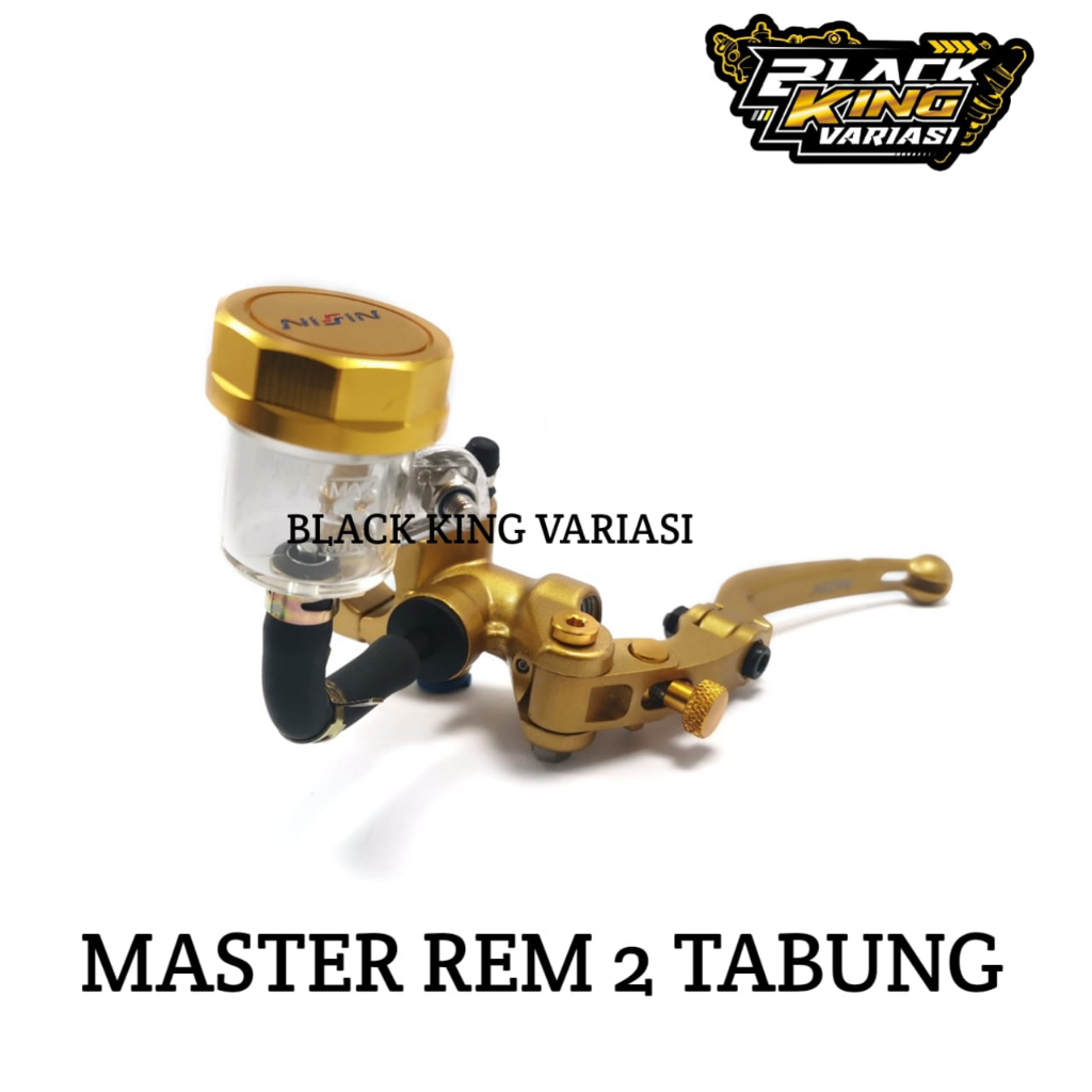 Master Rem 2 Tabung Corsa 2 Tabung Full Cnc Full Warna Master Rem Handle Rem Motor Set Tabung Full Gold Universal