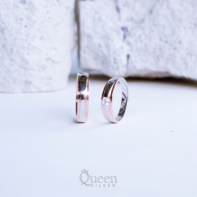 CINCIN PERAK COUPLE RING WEDDING RING SILVER 925 PERAK ASLI