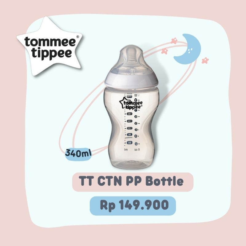 Tommee Tippee PP Bottle Close To Nature 340 ml - Botol Susu Bayi