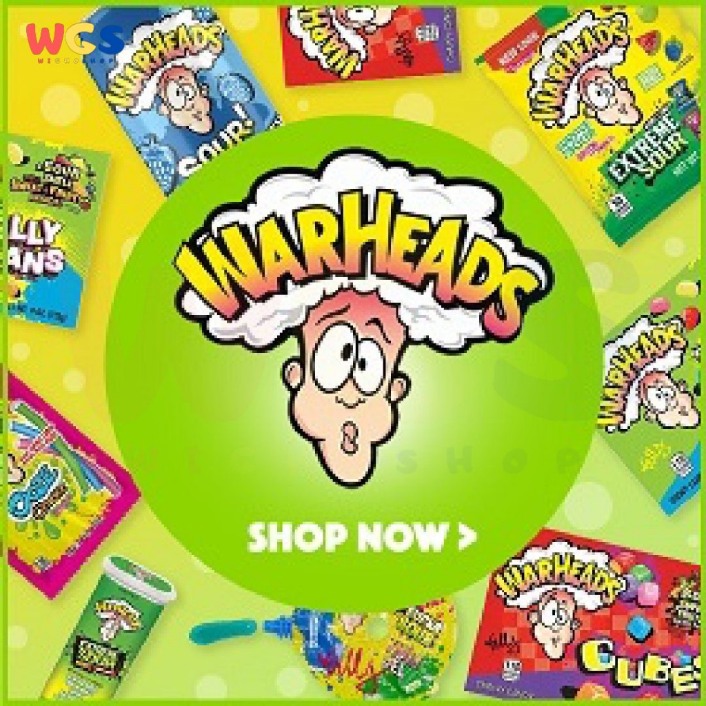 Warheads Sour Chewy Candy Filled With Ooze Fruit Flavor 8 Filled 85g