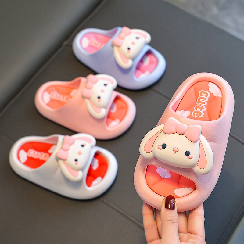 WALVA-S001 Sandal Anak Perempuan Karakter Bunny Kelinci Lucu Sendal Import Nyaman Slip On Keren Kekinian Terbaru