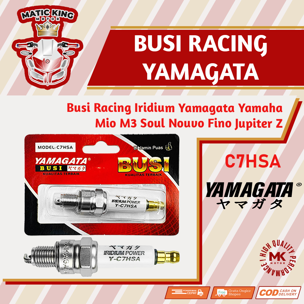 Busi racing Iridium Power Mio Sporty Smile Soul GT Freego Gear J M3 S Z Supra X grand legenda vega jupiter shogun smash 100 110 125 Yamagata