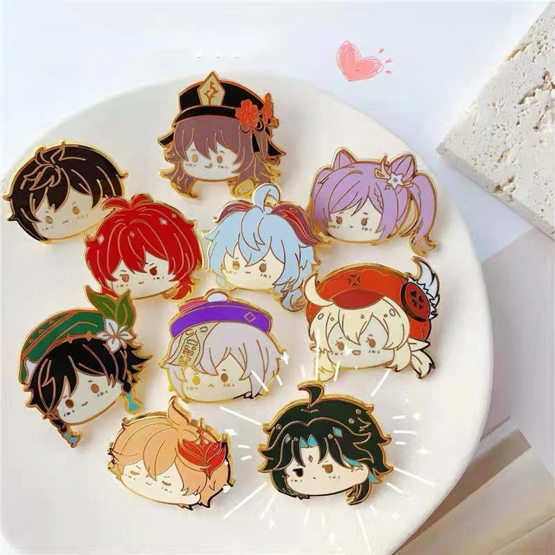 GI012 – Brooch Bros Pin Enamel Character Karakter Genshin Impact