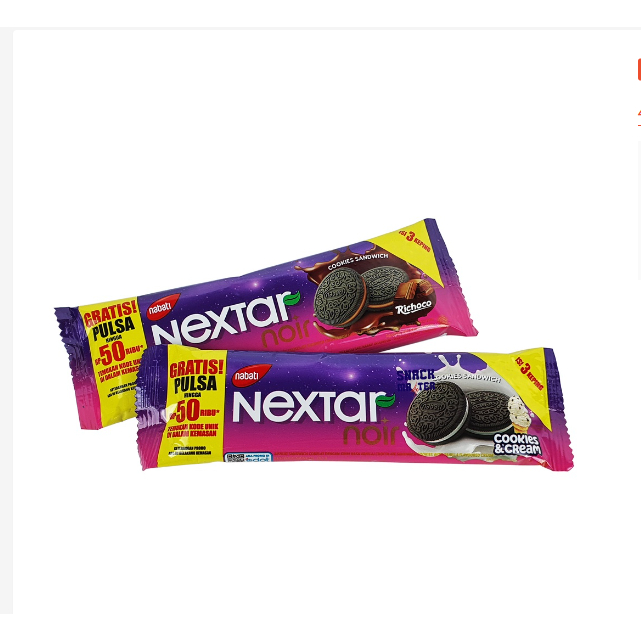 

Nextar Noir Biskuit Sandwich - Netto 28.5 gr