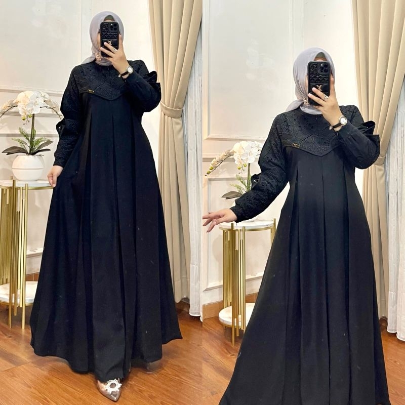 Gamis Almayra Bordir Kekinian Original Butik