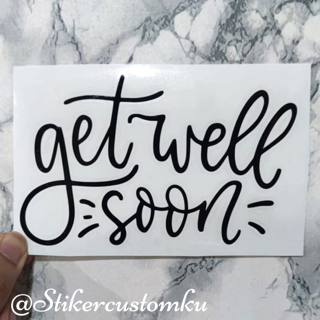 

Stiker Get Well Soon Sticker Cutting Balon PVC Stiker Akrilik
