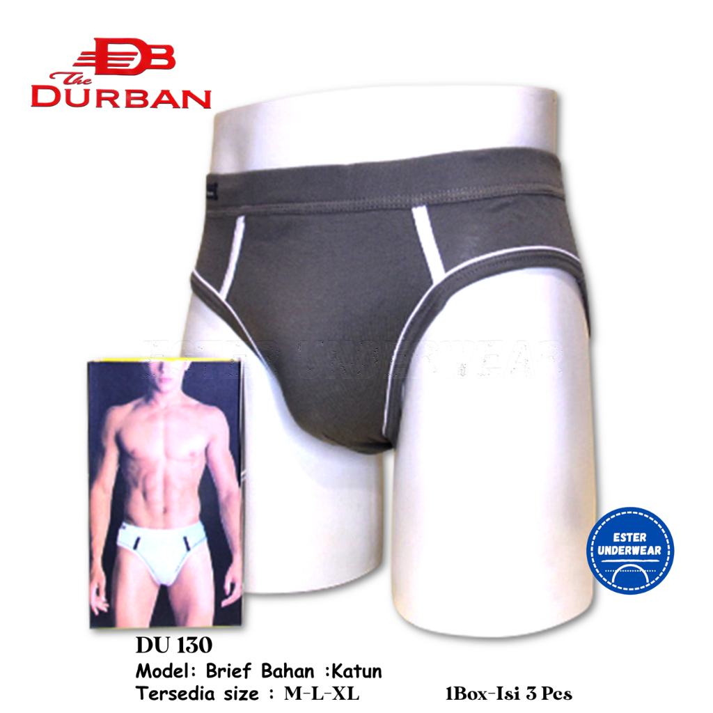 Celana Dalam Pria DURBAN Clasic DU 130 Isi 3Pcs