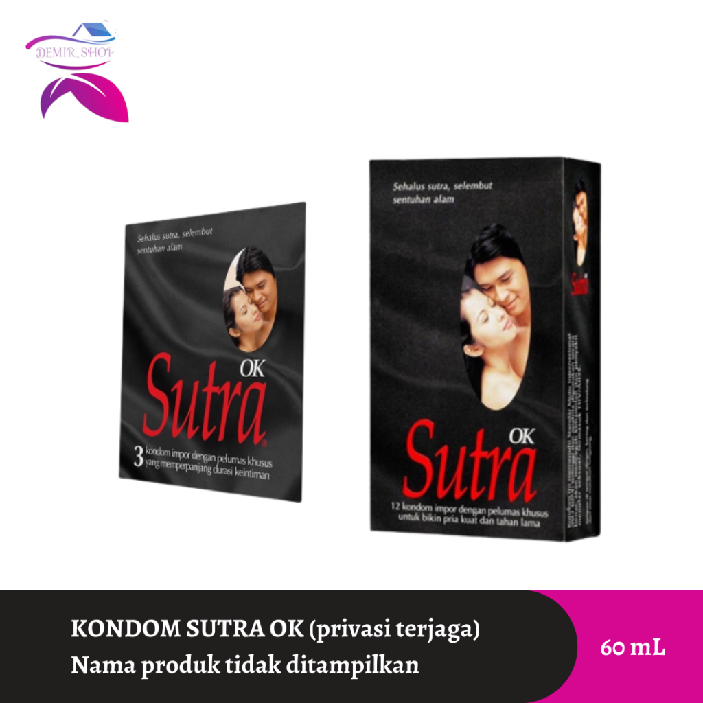 Kondom Sutra Hitam OK 3 pcs &amp; 12 pcs