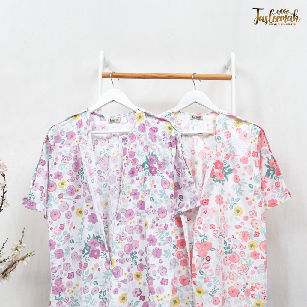 [BAJU INFUS &amp; MELAHIRKAN] Ghania Dress Bukaan Lengan | Daster Bumil Busui Infus Lahiran Friendly