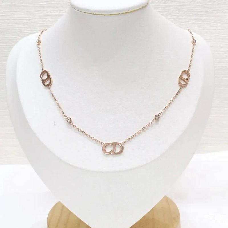 Kalung titanium cd rantai diamond