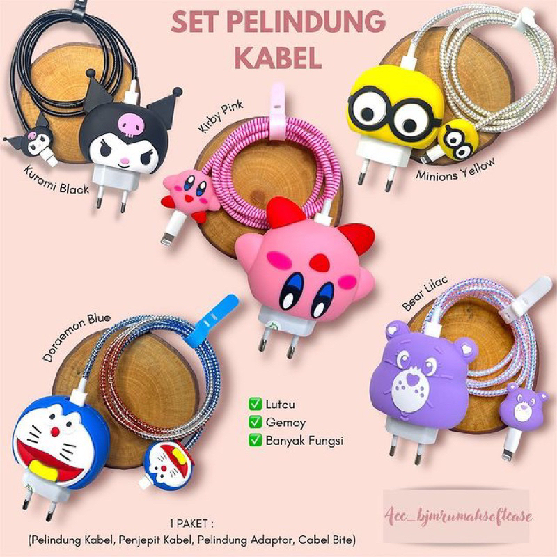 SET PELINDUNG KABEL KARAKTER