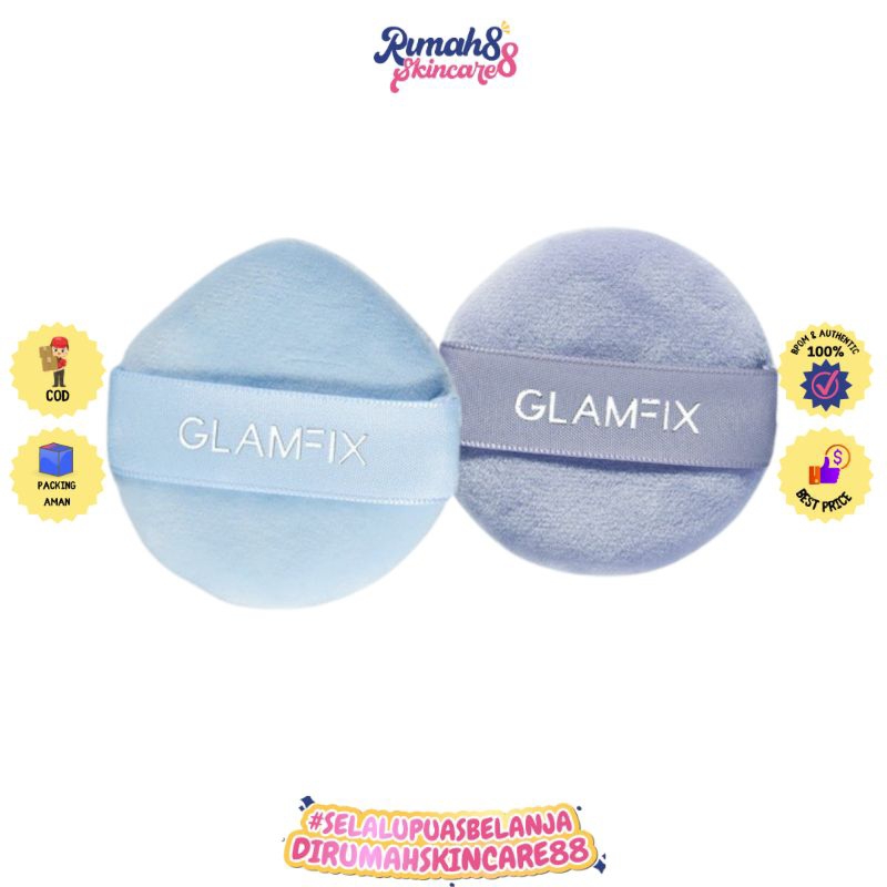 GLAMFIX Flawless Loose Powder Puff Isi 2 Pcs