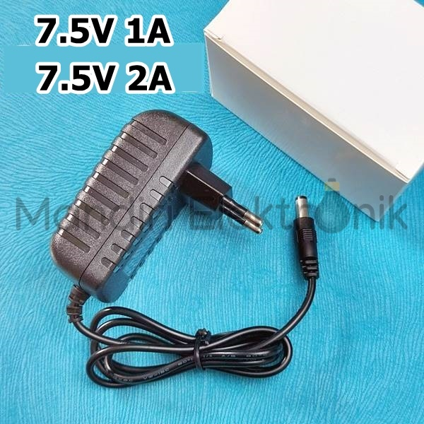 Adaptor 7.5V 1A 2A 7,5 Volt 1 Ampere 2 Ampere Switching Power Supply Charger Speaker 7,5 Volt