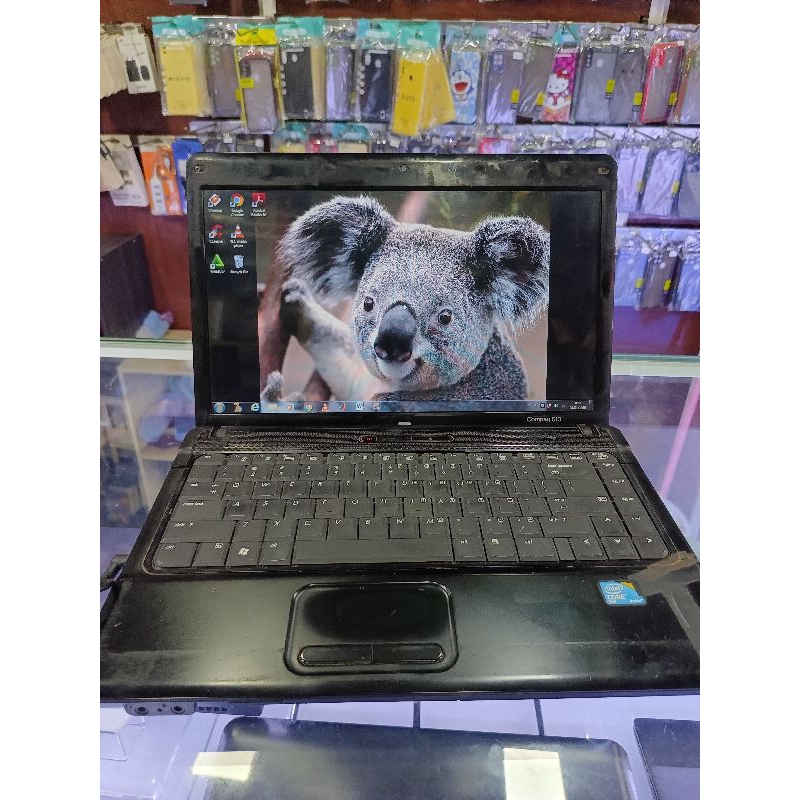laptop Compact 510 ram 3 GB HDD 250 GB normal minus casing dan batre