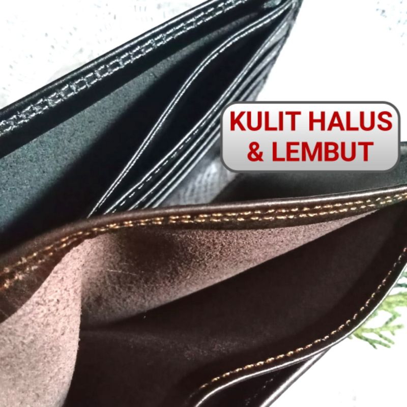 DOMPET KULIT PRIA KULIT SAPI ASLI 100% FULL KULIT QUALITAS BAGUS MODEL TIDUR ORIGINAL