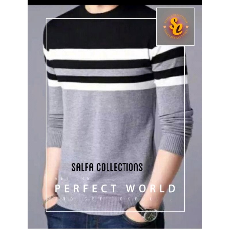 Sweater rajut pria 6,steveline tribal -Salfa collections