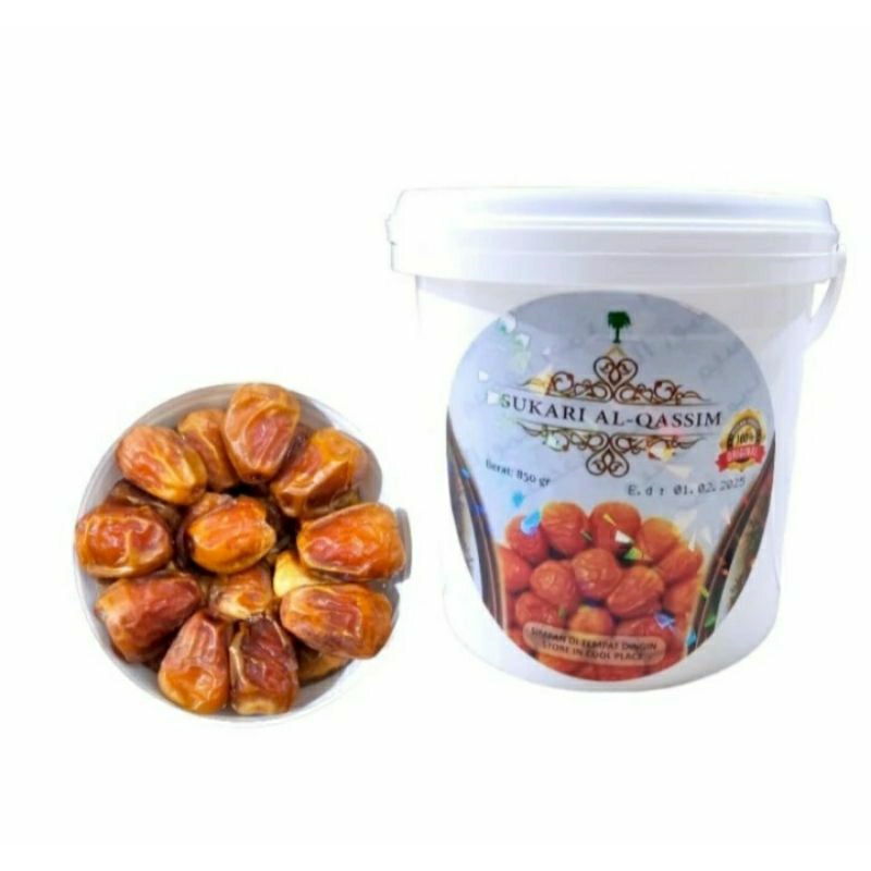 

kurma sukari 850gr kemasan ember/kurma sukari al qasim ember