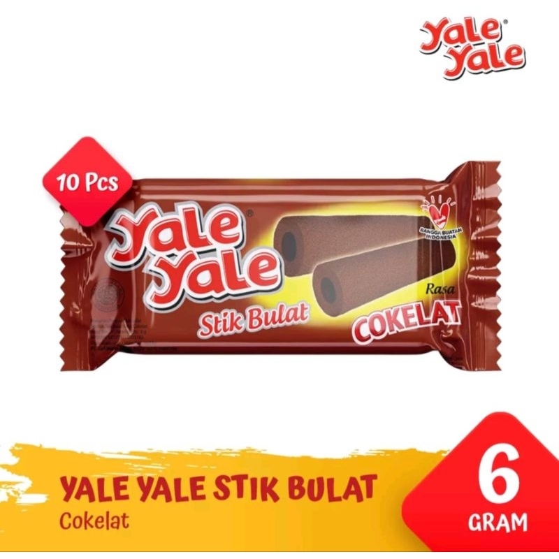 Yale Yale Stick Bulat Coklat / Cocopandn / Jagung Bakar 10 x 6 Gr