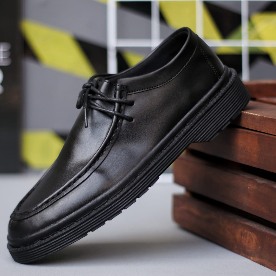 ABRHM Sepatu Formal Docmart Hitam Pantofel Kerja Pria