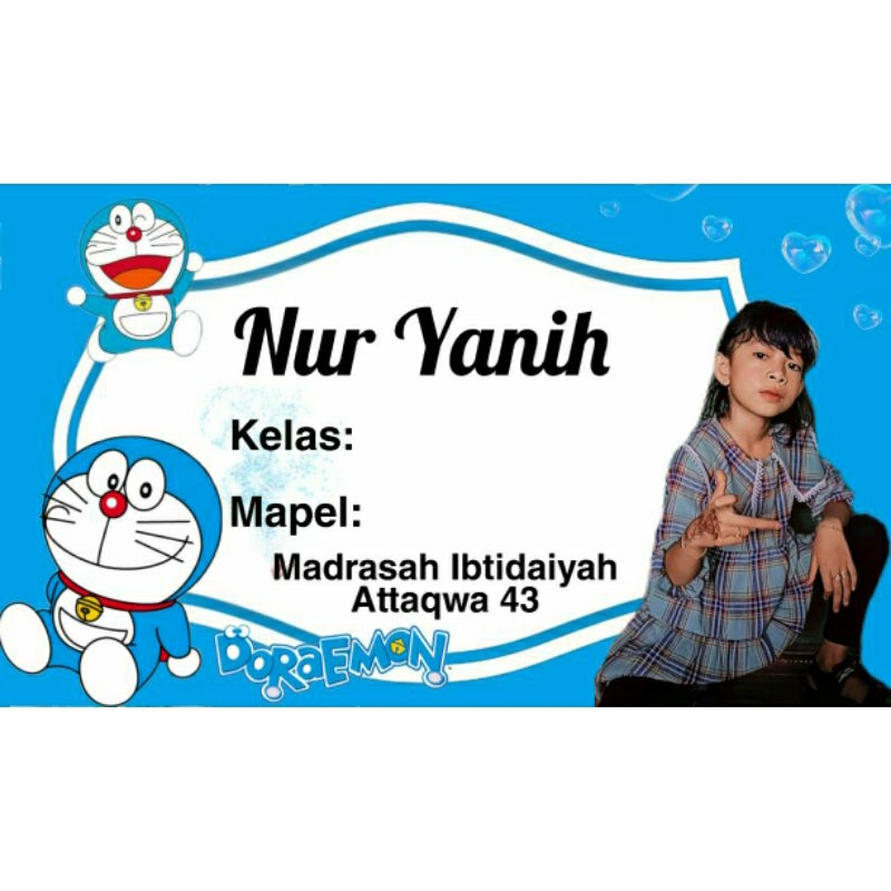 

(ISI 50 PCS) STICKER BUKU SEKOLAH MOTIF DORAEMON