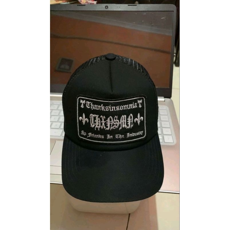 Trucker hat Tricera v3 black Thanksinsomnia
