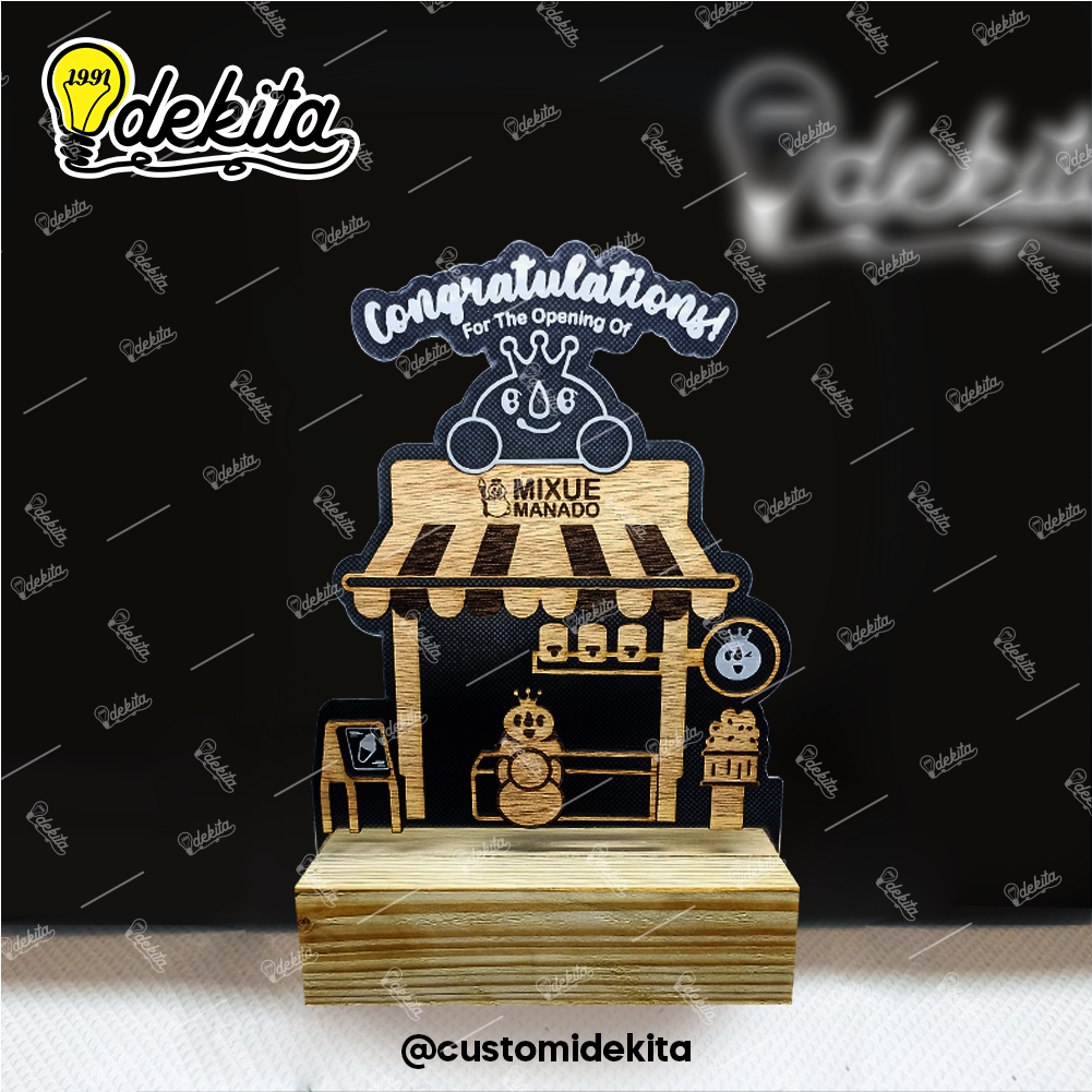 

Custom LED Plakat Usaha Baru Grand Opening Plaque New Open Business Gift Kado Bisnis Buka Cafe Resto