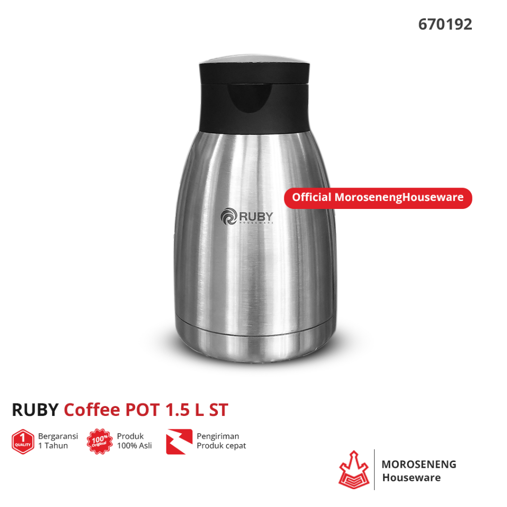 Termos Ruby 1.5 Liter Termos Air Panas Stainless Steel