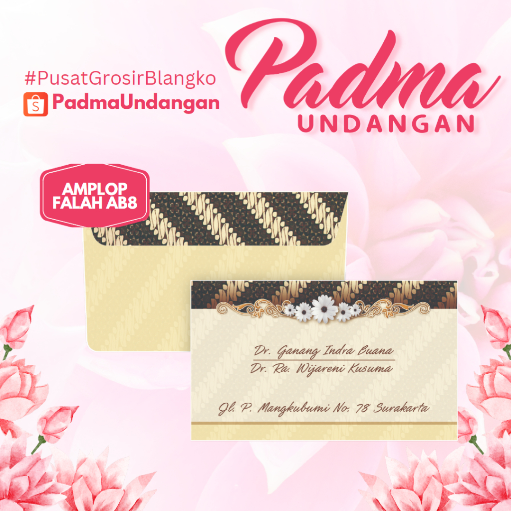 

Amplop Falah AB-8 | PadmaUndangan