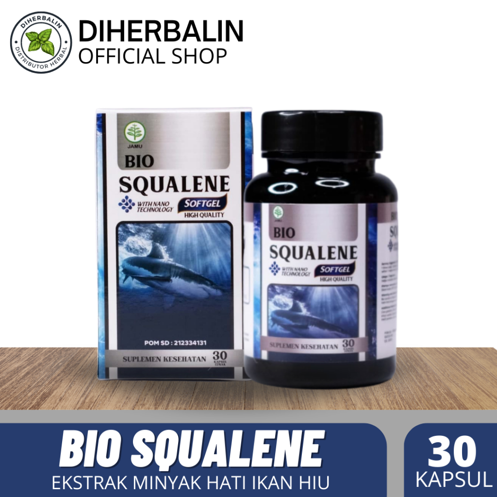 Bio Squalene - Suplemen Herbal Bantu Atasi Kencing Manis Turunkan Gula Darah Asam Urat Kolesterol Ce