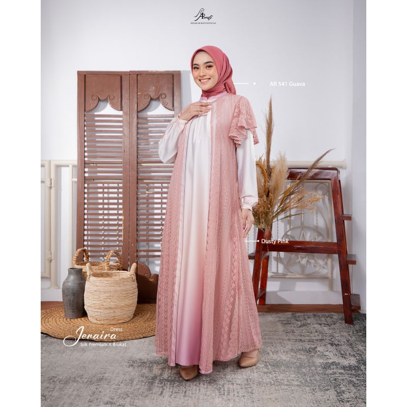 JENAIRA DRESS BY HIJAB ARRAFI ✔️ TERBARU ✔️ DRESS BRUKAT✔️MEWAH✔️DRES KONDANGAN ✔️