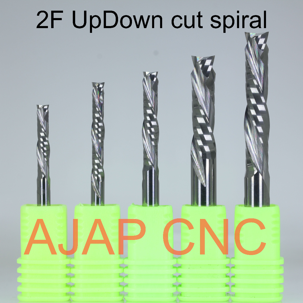 2F UpDown cut spiral Mata Router Bits CNC COMPRESSION Bit