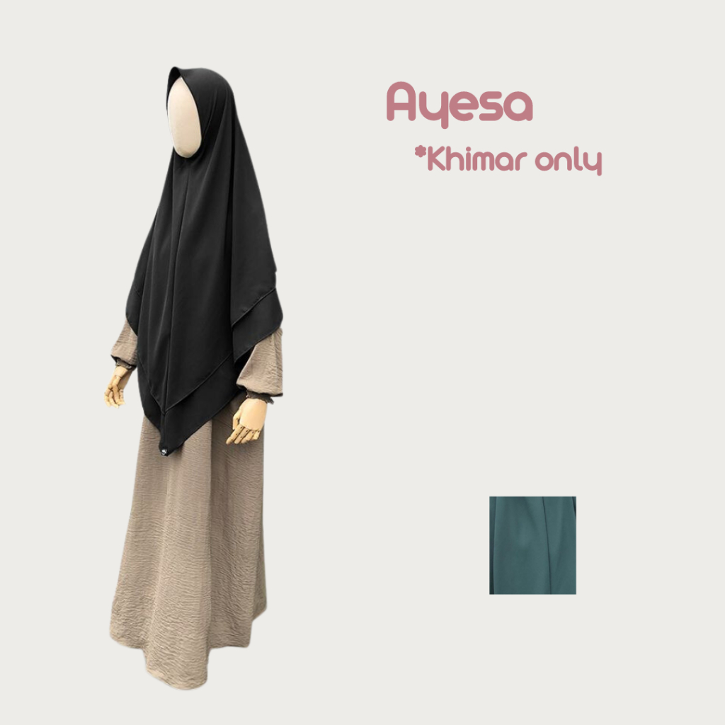 KHIMAR INSTAN POLOS AYESA BY ZIDNI