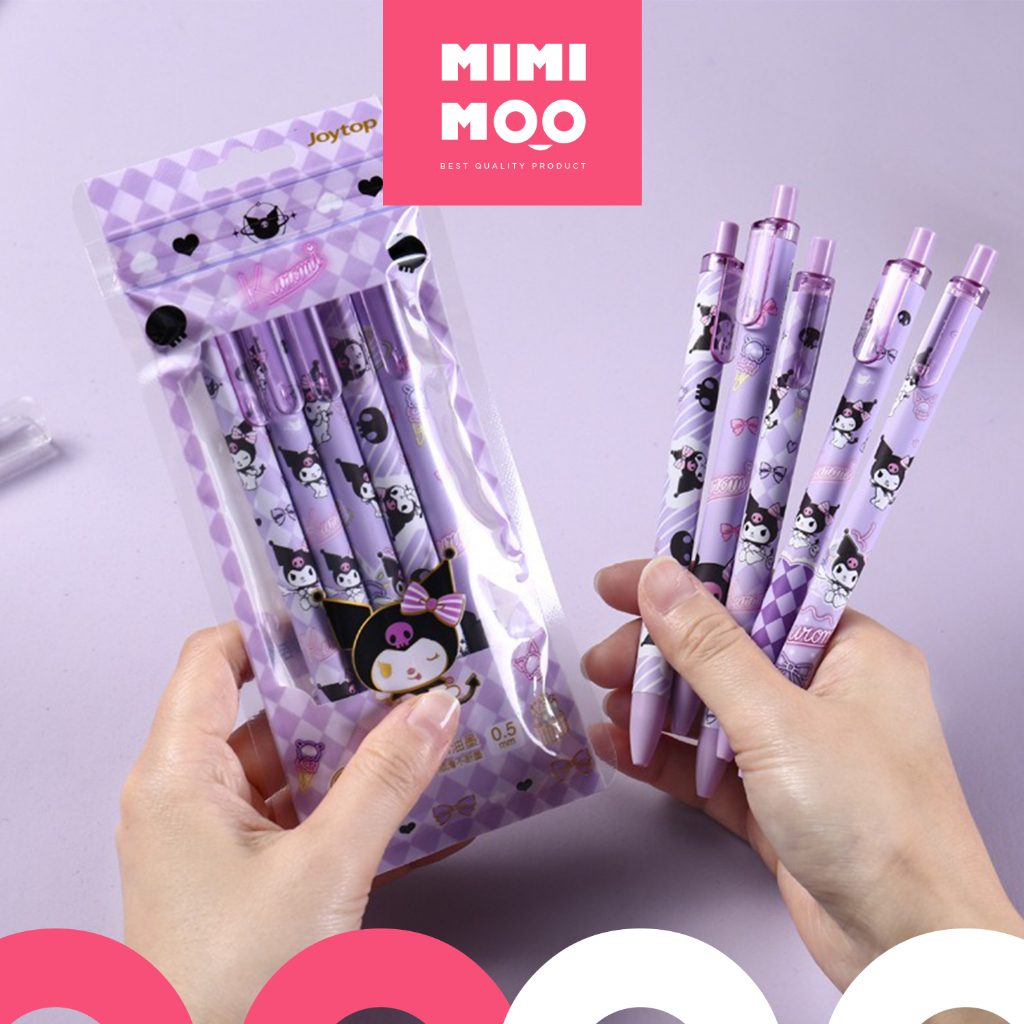 

MIMIMOO Pulpen Gel 5 pcs Karakter Lucu Cinnamoroll Kuromi