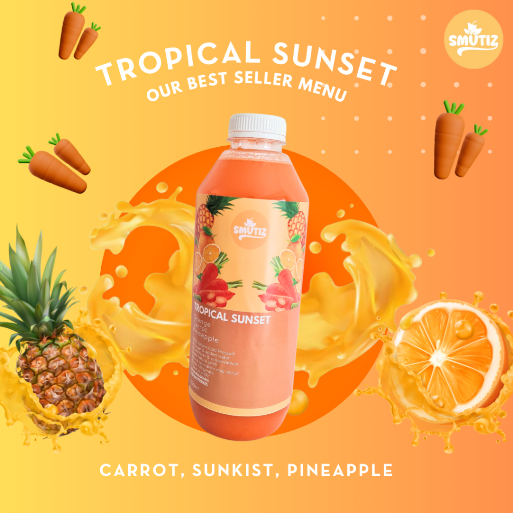 

Smutiz Coldpressed - Tropical Sunset - 1 Liter