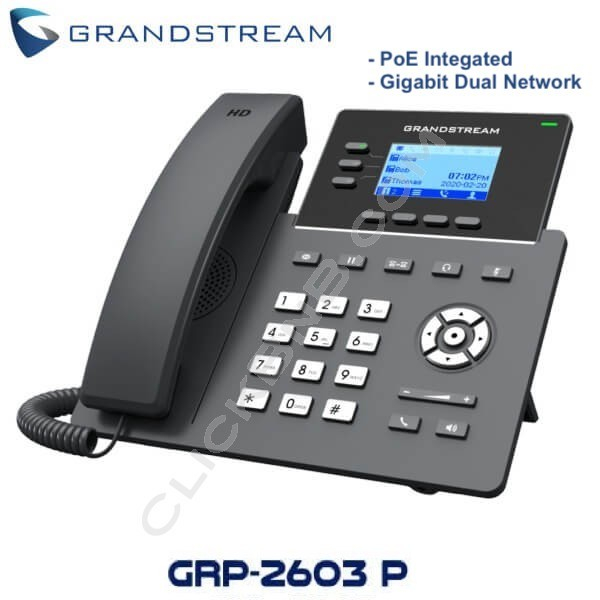 Grandstream GRP2603P - 3 Line Essential IP Phone