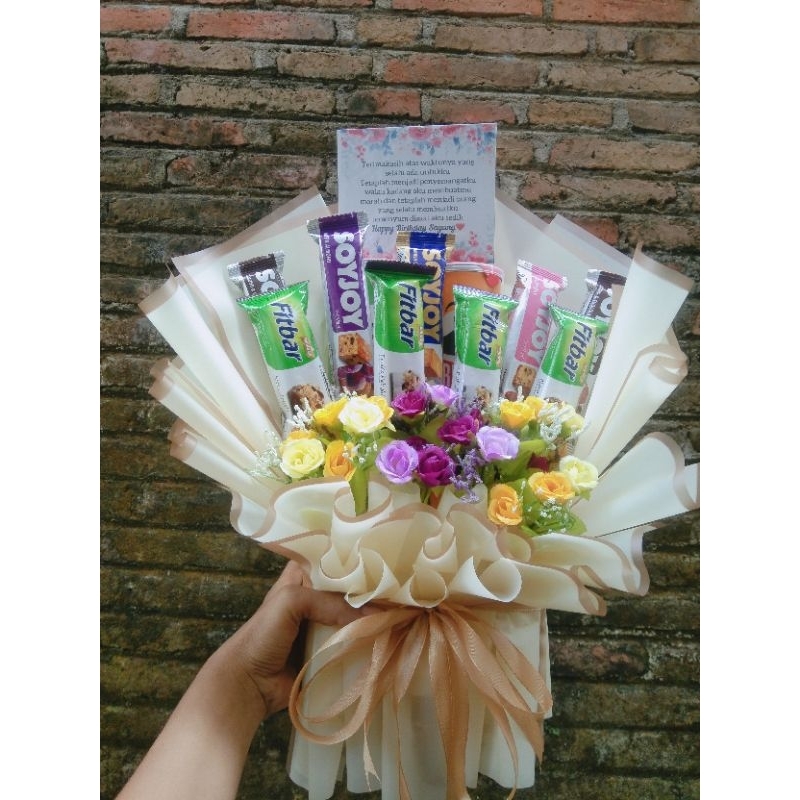 

Fitbar multigrain 22gr/fitbar all varian/ buket fitbar/buket soyjoy/ soyjoy Danish cheese/soyjoy coklat/soyjoy Snack bar kedelai